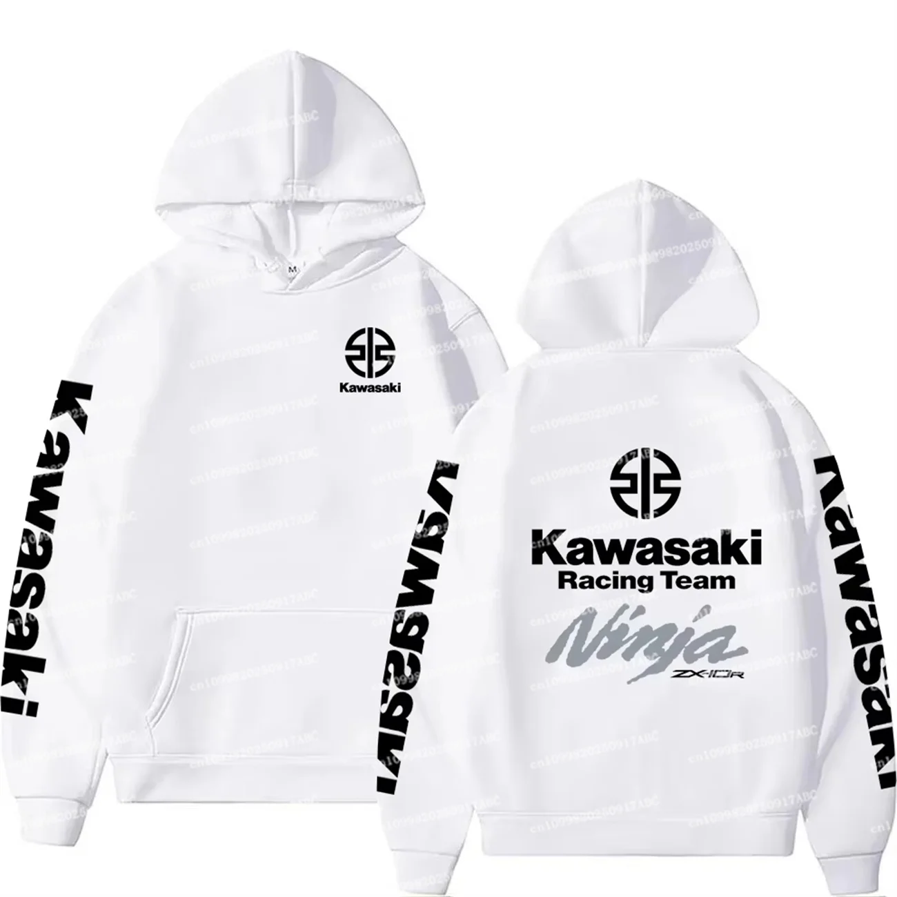(Kawasaki) primavera y otoño Kawasaki hombres Sudadera con capucha mujer Sudadera con capucha pareja deportes callejeros abrigo Ninja hombres Sudadera con capucha moda