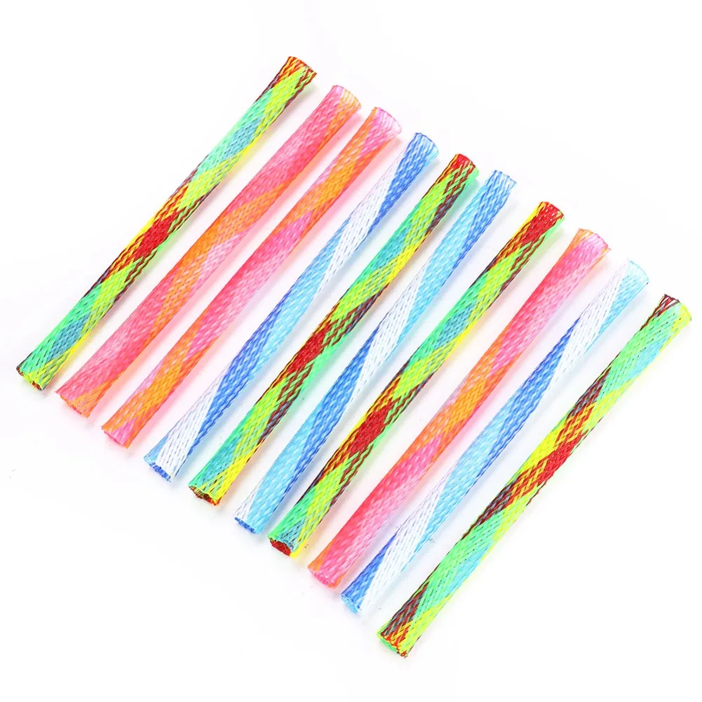 10PCS Random Multicolor Cat Spring Toy Good Elasticity Freely Folding Cat Attract Toy Bite Resistant Pet Playing Toy