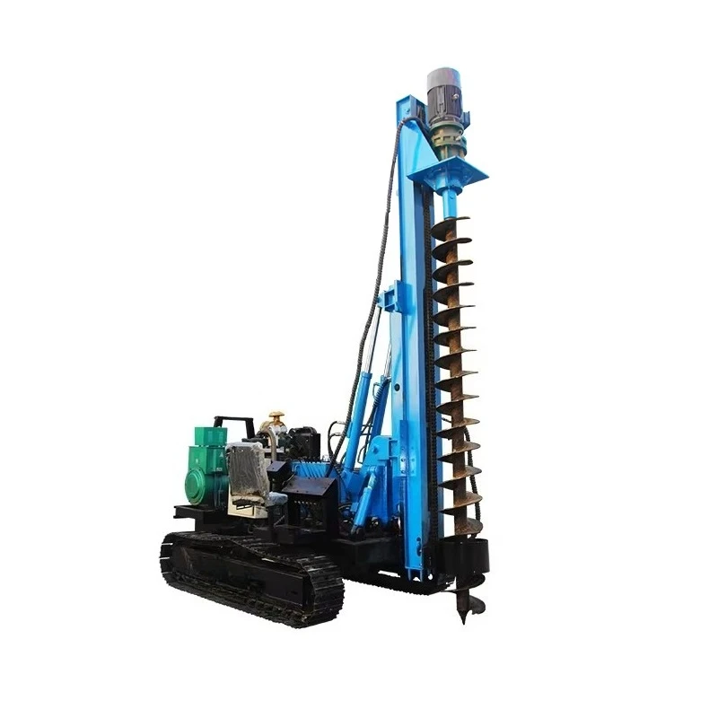 Diesel Engine Crawler Type Screw Pile Driving Machine Solar Pile Driver