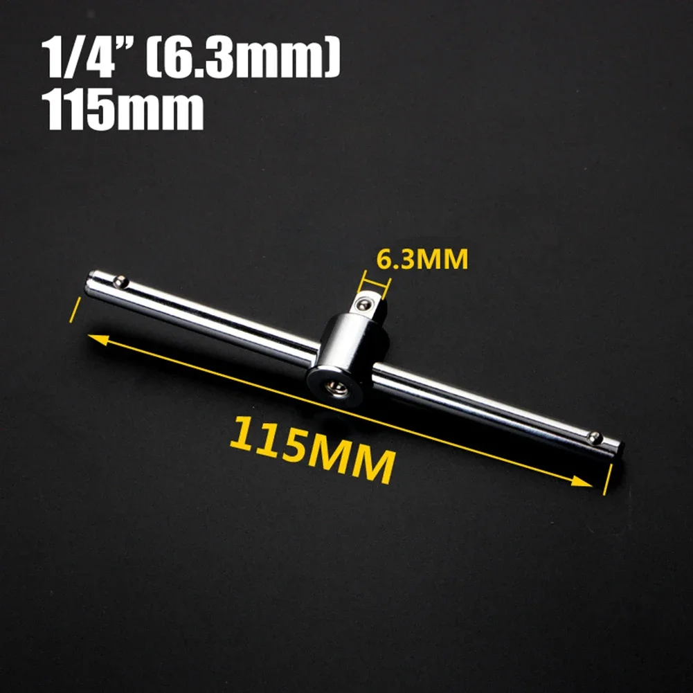 

1/4" 3/8" 1/2" Drive Socket Wrench Extension Sliding T Bar Socket Adapter Sliding Rod Auto Repair Tools Lengthened Sliding Rod