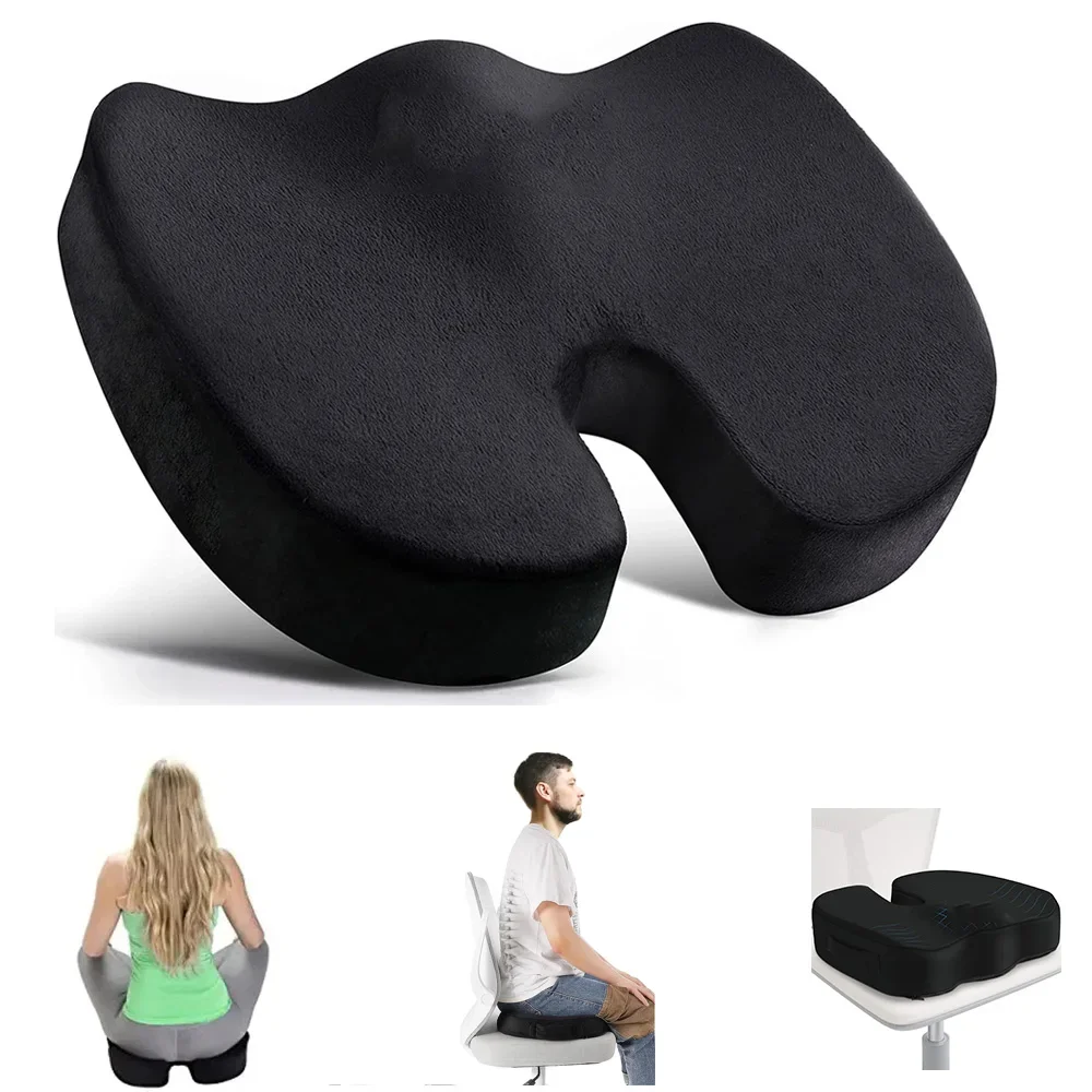 

Travel Seat Cushion Memory Foam U-Shaped Pillow for Chair Cushion Pad Car Office Hip Support Massage Orthopedic Pillow