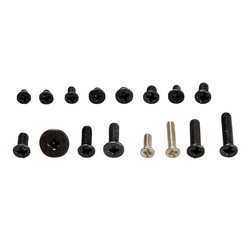 320Pcs/Set M2 M2.5 M3 Screws Assemble Laptop Computer Notebook Fastening Flat Head Black Repair Case for IBM Dell Screws