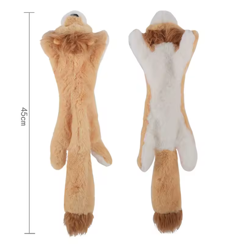 Funny Simulated Animal No Stuffing Dog Toy with Squeakers Durable Stuffingless Plush Squeaky Dog Chew Toy Crinkle Pet Squeak Toy - Image 21