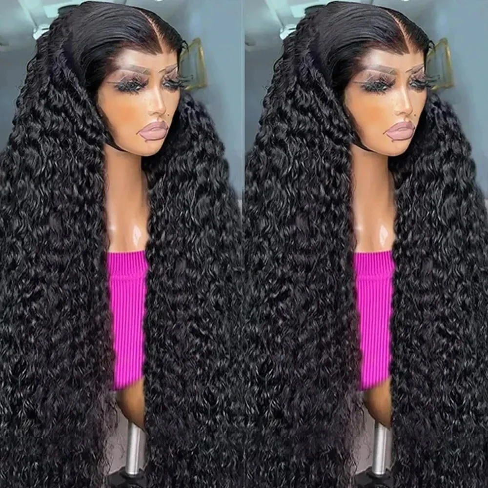 

13x6 Curly Lace Front Human Hair Wig Hd Pre plucked Water Wave Wigs For Black Women Deep Wave Frontal Wig Human Hair