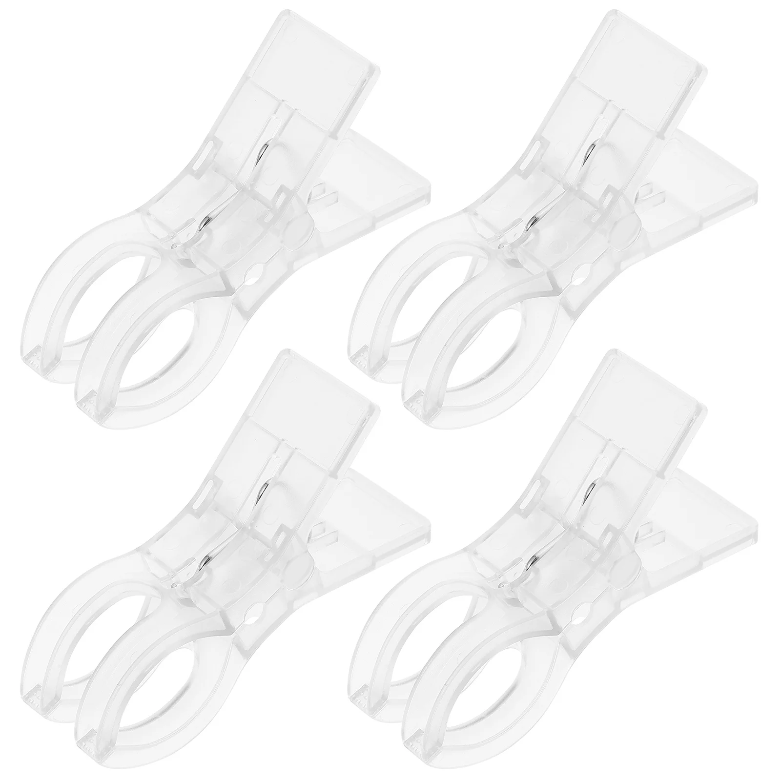 

4Pcs Plastic Windproof Clips Clothes Clamps Laundry Quilt Fixator Clothespins for Outdoor Drying Towel Holder