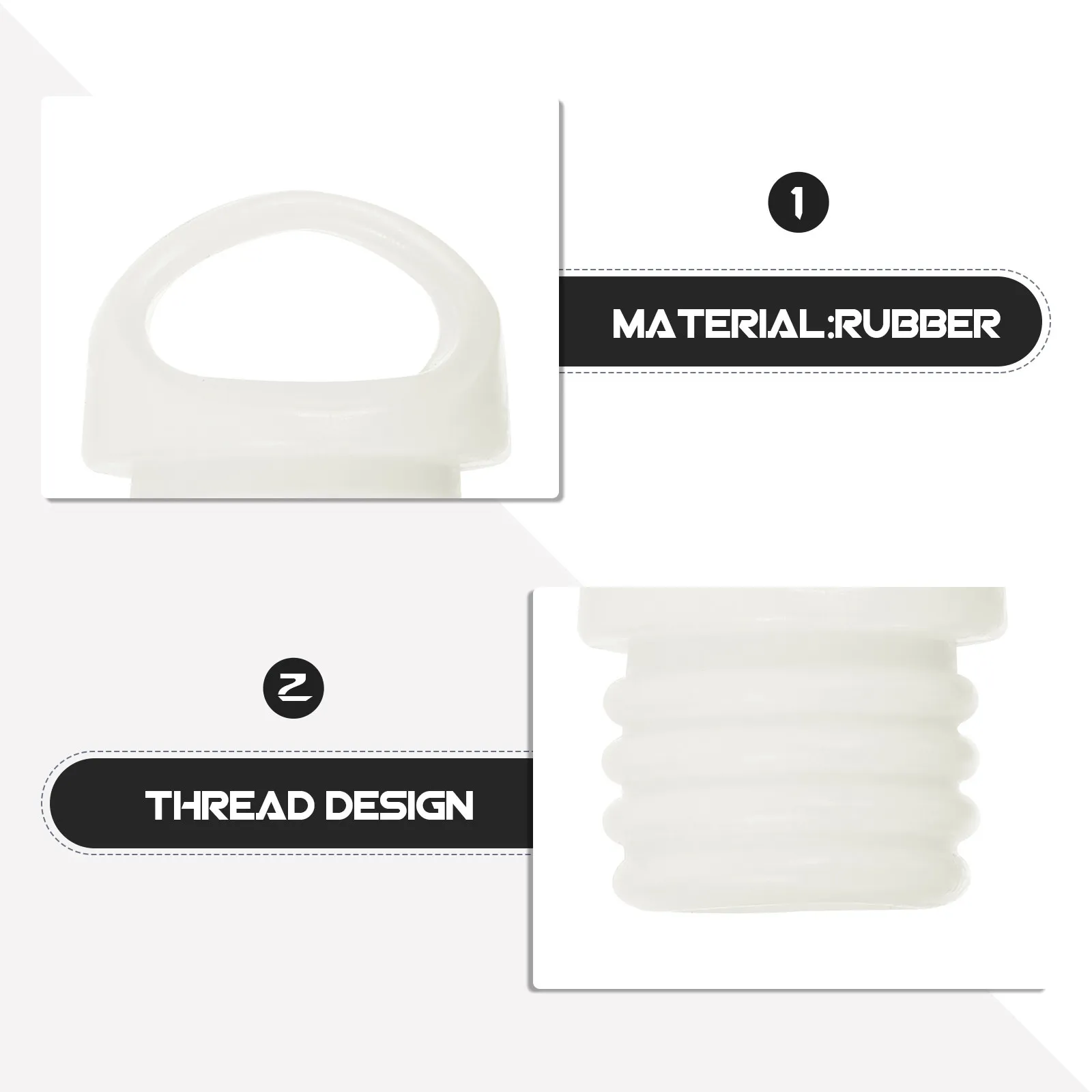 3Pcs Mop Bucket Plug Stopper Rubber Drain Plug for Bucket Outlet Sealing Leak Proof Replacement Part Easy Maintenance