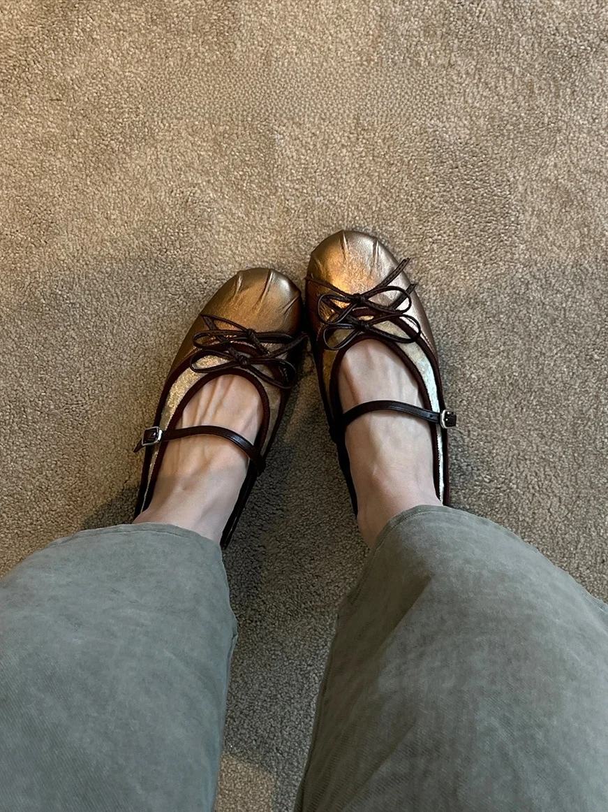 retro-knot-mary-jane-shoes-women's-ballet-style-flat-mouth-single-shoes-leather-inner-material-anti-slip-rubber-sole