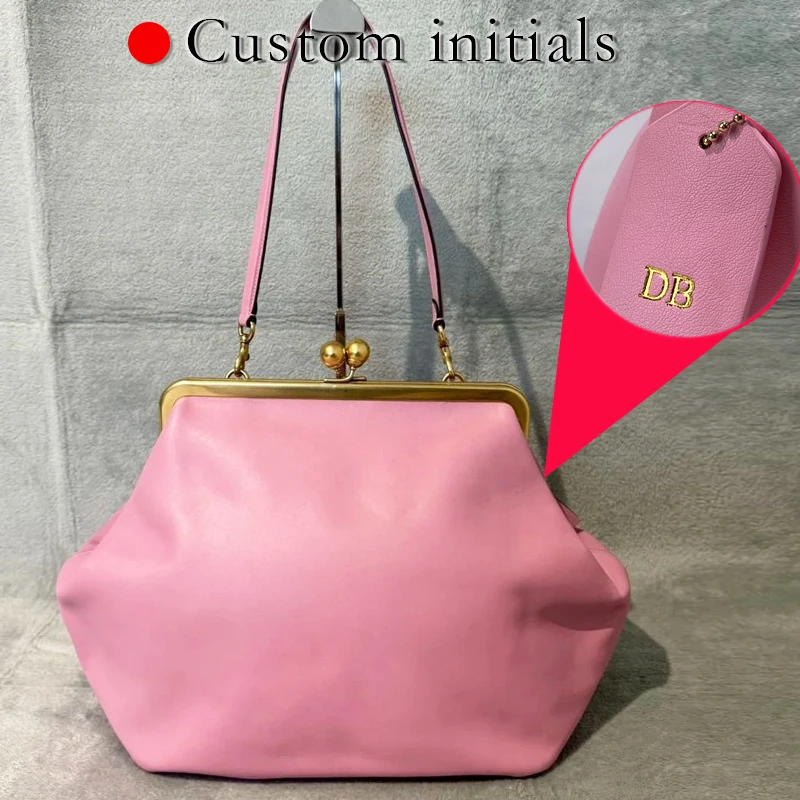 

Kisslock Frame Clip Bags For Women Luxury Designer Handbag And Purse 2026 New In PU Metal Sheet Large Capacity Underarm Shoulder