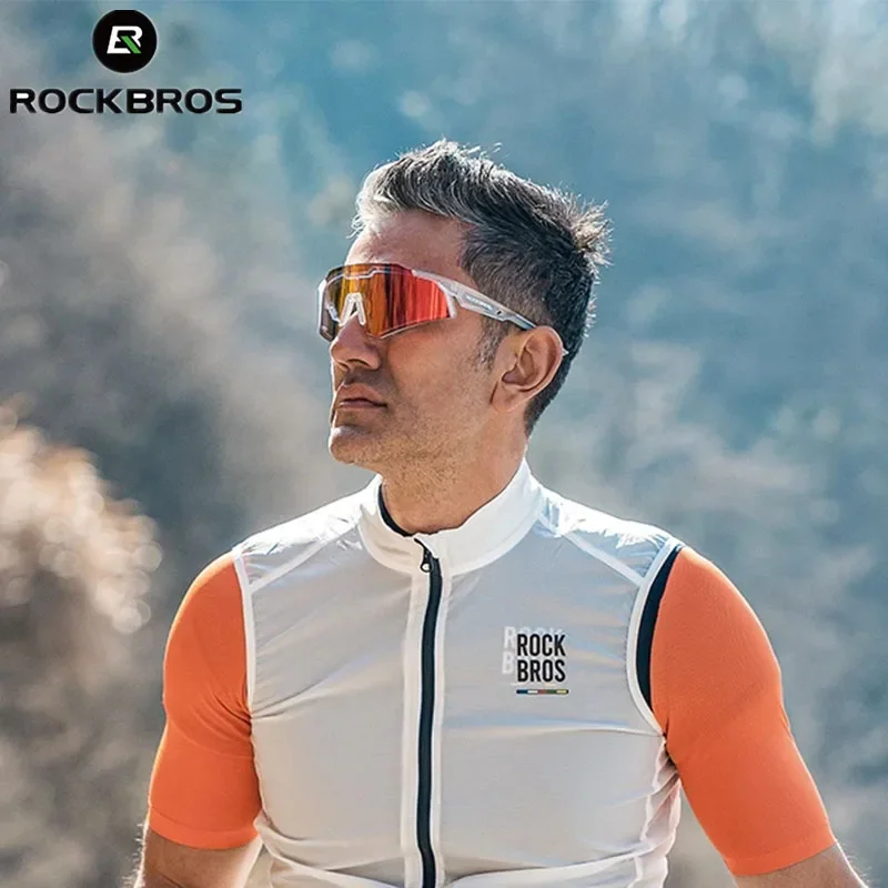 ROCKBROS Lokaler Versand Fahrrad-Sonnenbrille Polarisierte Photochrome Gläser Outdoor UV400-Schutz Fahrradbrille Automatisch Anpassende Tönung Gläser MTB Rennrad-Brille