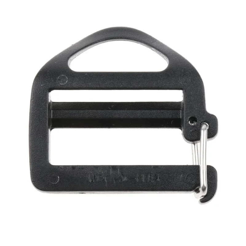 5 Pack Plastic Buckle Flat Slider Fastener Webbing Collar Waist Belt Drawstring Backpack Clip Hanger Accessories