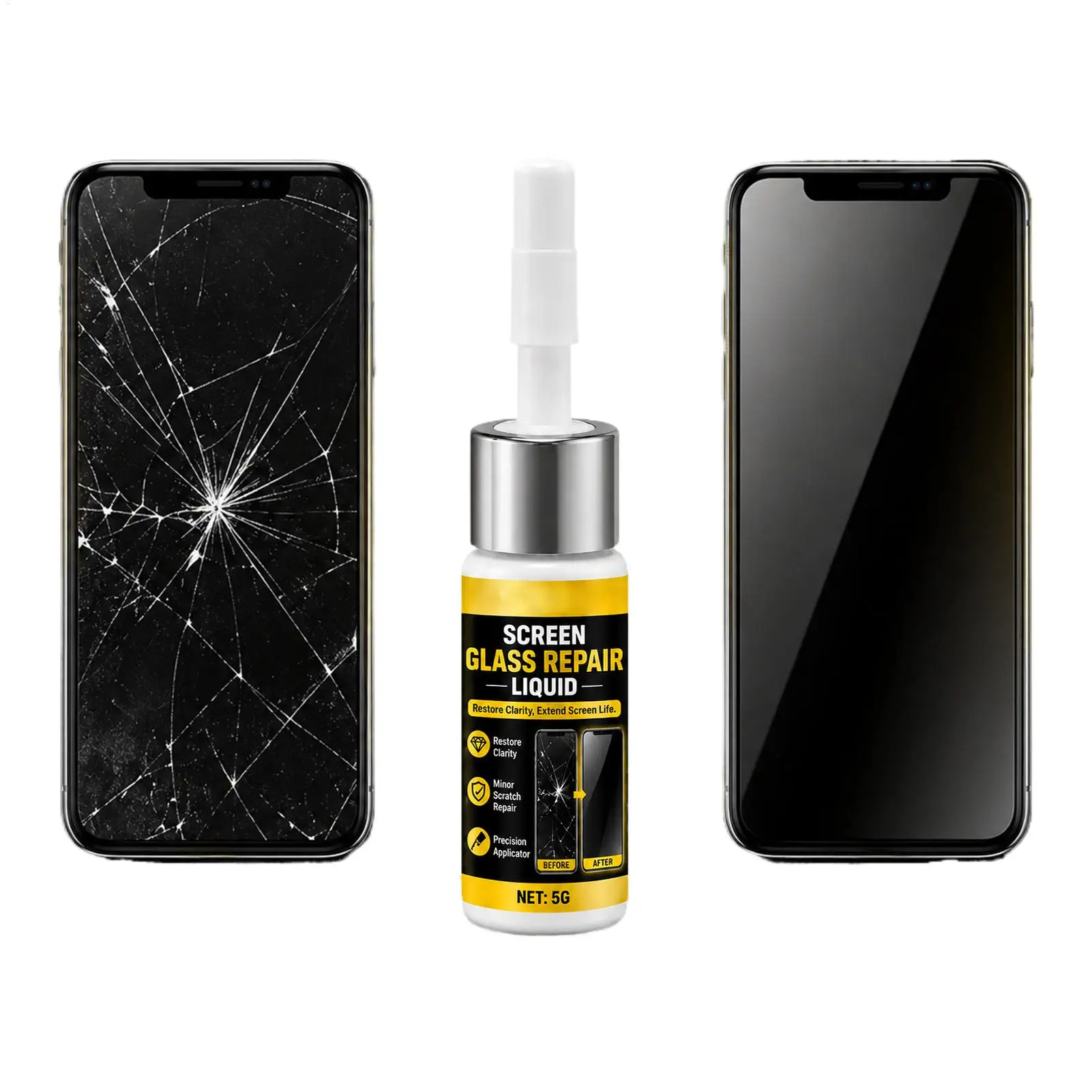  Screen Repair Liquid Glass Scratch Remover Filler Universal Quick Fix for Phone Tablet Watch Display Surfaces Daily Care