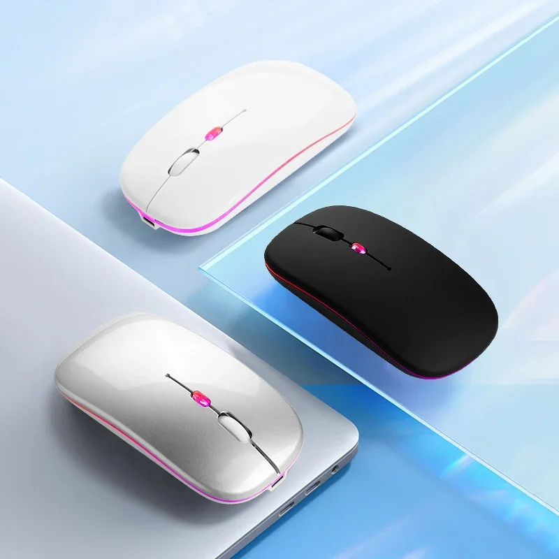 Mouse Bluetooth Mouse da gioco silenzioso muto ricaricabile