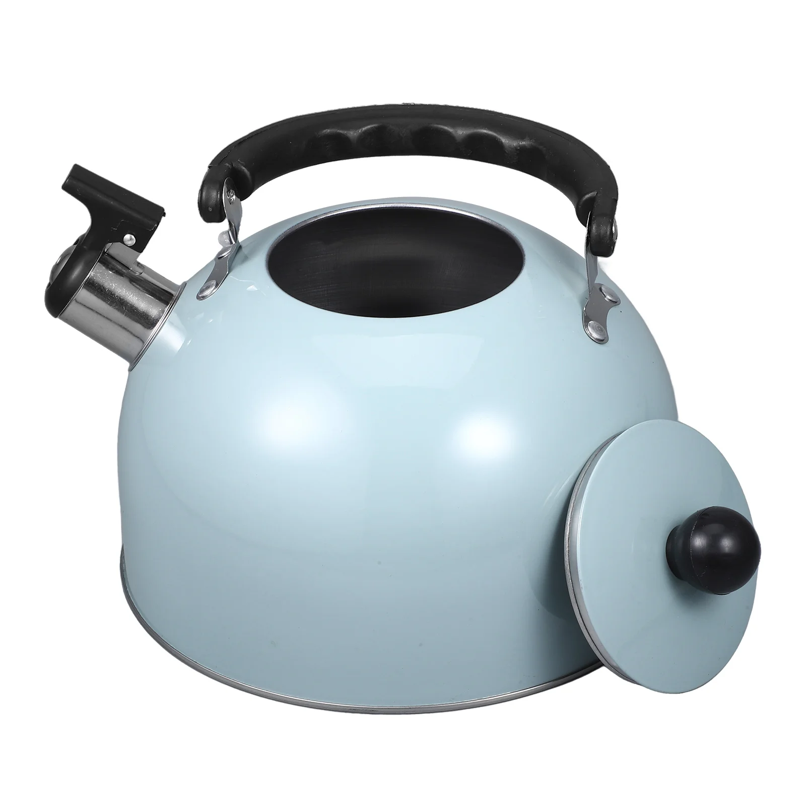 

3L Green Steel Tea Kettle Portable Whistle Kitchen Stainless Steel Tea Kettle Gadget Water Boiling Sounding Pot Household
