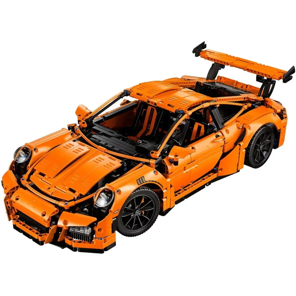 

orange Car Model Building Blocks Sets Car Model Toys Compatible With Legoed Particles Suitable For Christmas Gifts 42056
