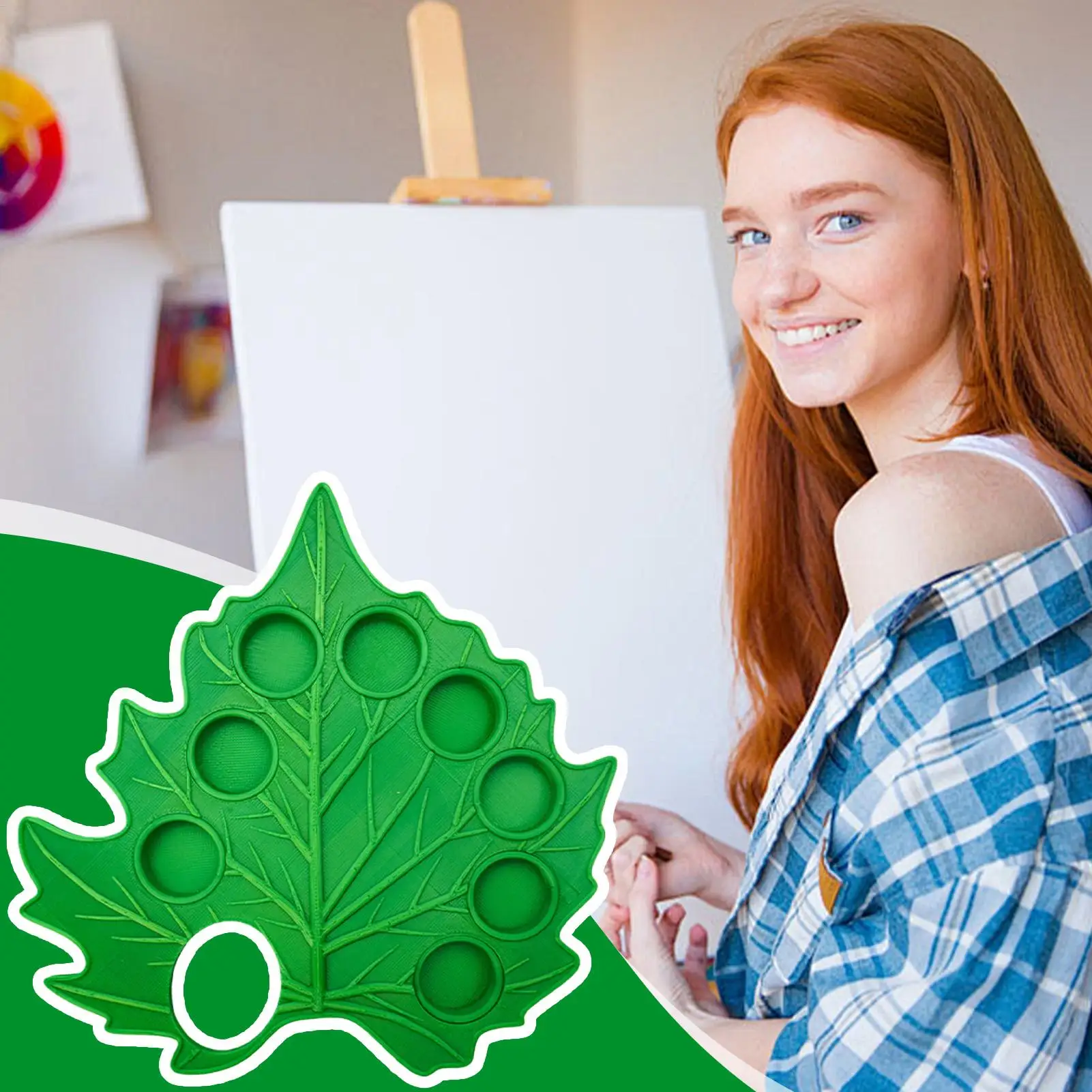 Палитра акварельных красок Съемная палитра акварельных красок для гуаши Маленький съемный лоток для смешивания Креативная роспись в форме растений