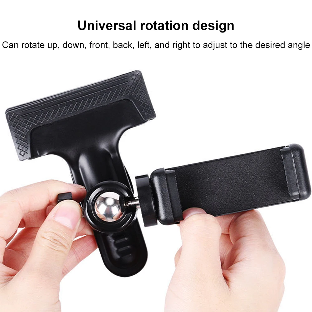 Guitar Head Clip Adjustable Angle Mobile Phone Holder Stand Multifunctional Guitar Head Phone Mount for Home Music Recording