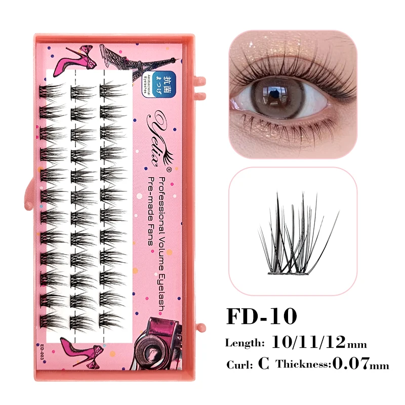 Yelix 클러스터 속눈썹 속눈썹 번들 가짜 속눈썹 만화 속눈썹 밍크 속눈썹 한국 화장품