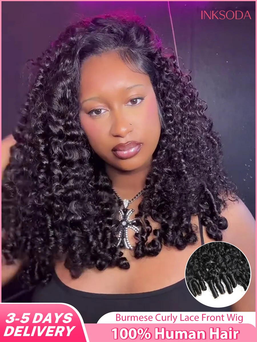 

Бирманские вьющиеся человеческие волосы Парики 13x4 HD Парики спереди 30 40 дюймов 13x6 Вьющиеся кружевные фронтальные парики Предварительно выщипанные волосы Remy для женщин