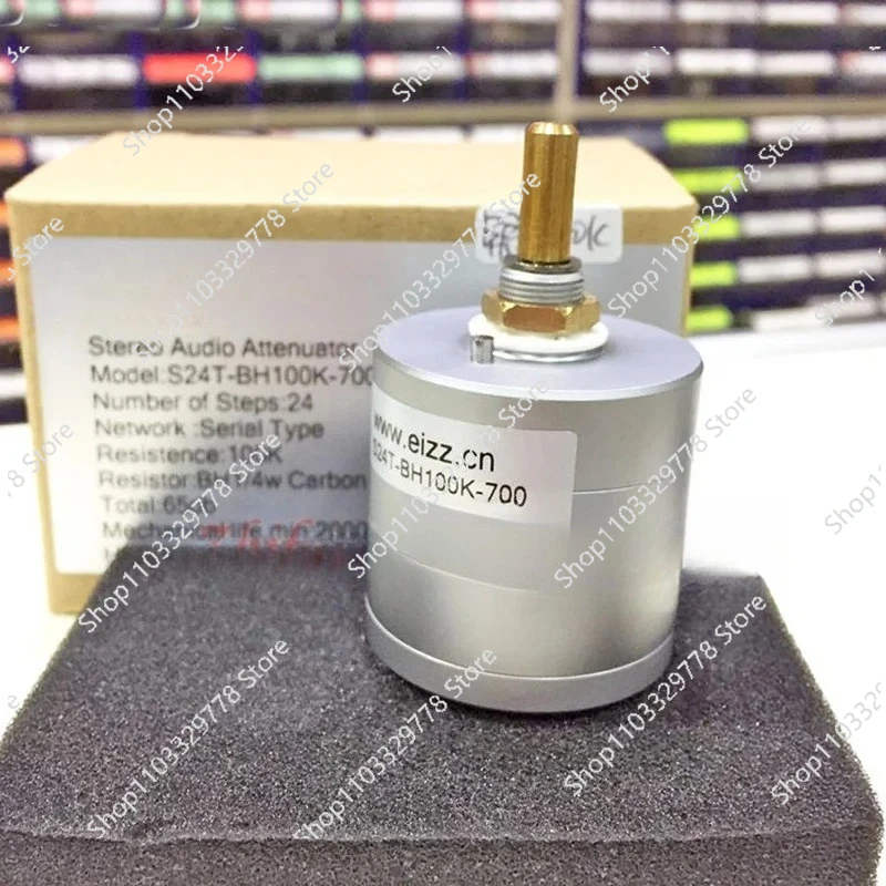 

24-level stepping potentiometer 10K 50K 100K 250K power amplifier upgrade dual stereo potentiometer