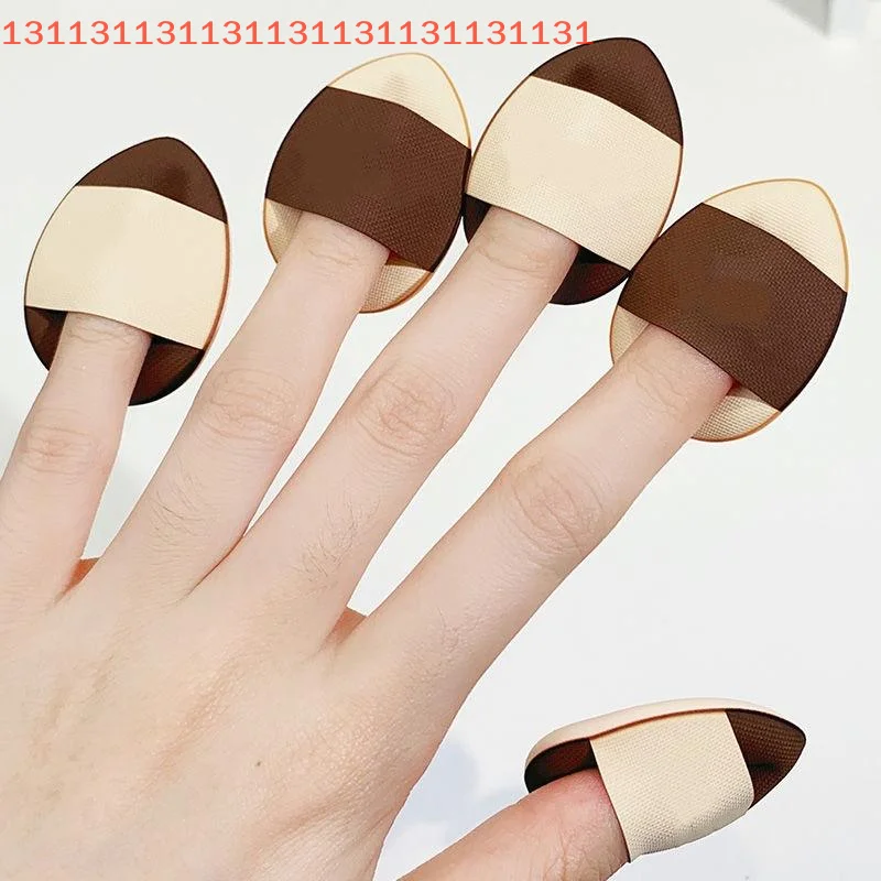 5/10Pcs Mini Finger Puff Foundation Small Teardrop Air Cushion Powder Sponge Face Concealer BB Cream Cosmetic Applicator Makeup