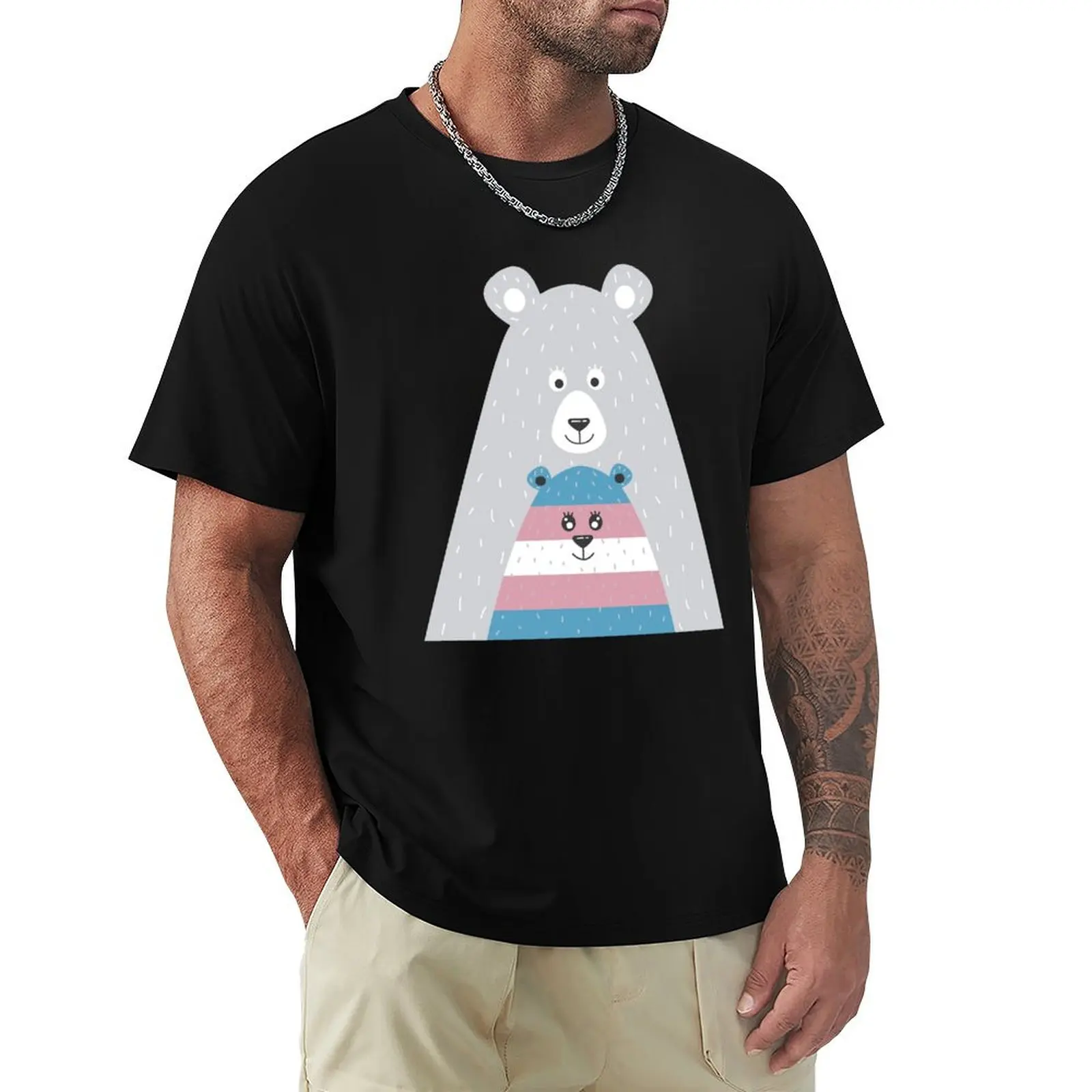 

Mama Bear Transgender Protect Trans Kids T-Shirt man clothes blue lock blue archive mens graphic t-shirts funny