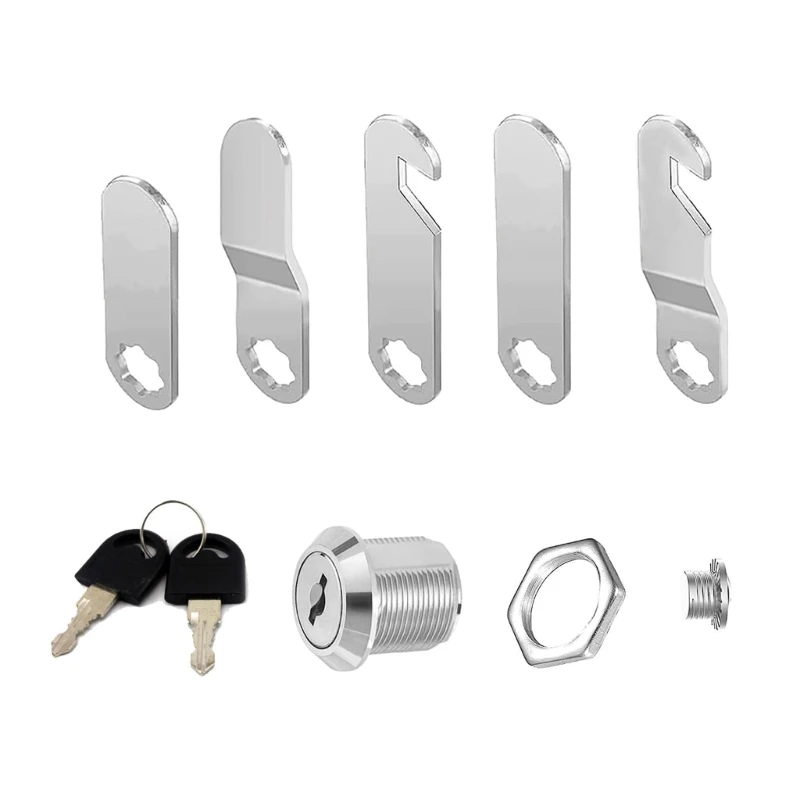 Universal Security Lock with 4 Keys Convenient Locking Solution Reliable Furniture Lock Set Suitable for Cabinets