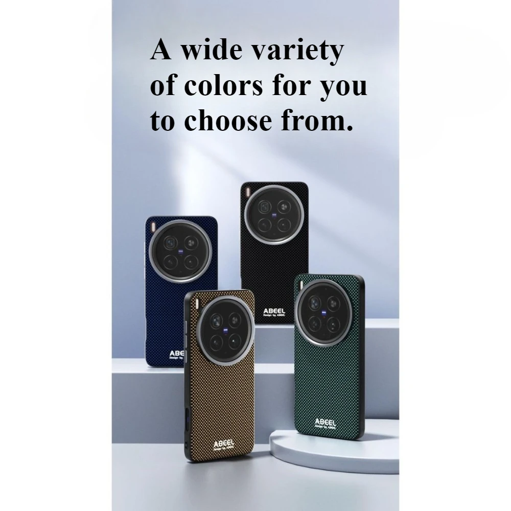 حافظة شحن لاسلكية ممتازة 6D صديقة للبشرة لهاتف VIVO X300Pro X200 S Pro غطاء حلقة عدسة معدنية صغيرة للغاية