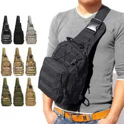 Tactical Sling Bag Casual Oxford Cloth Waterproof Crossbody Bag Camouflage Sling Backpack Outdoor Travel Hiking