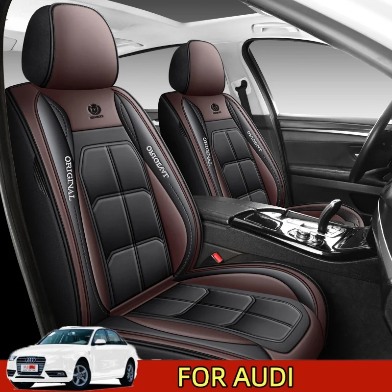 

FOR AUDI Car seat covers, front single-seat PU leather, soft and comfortable, waterproof and wear-resistant