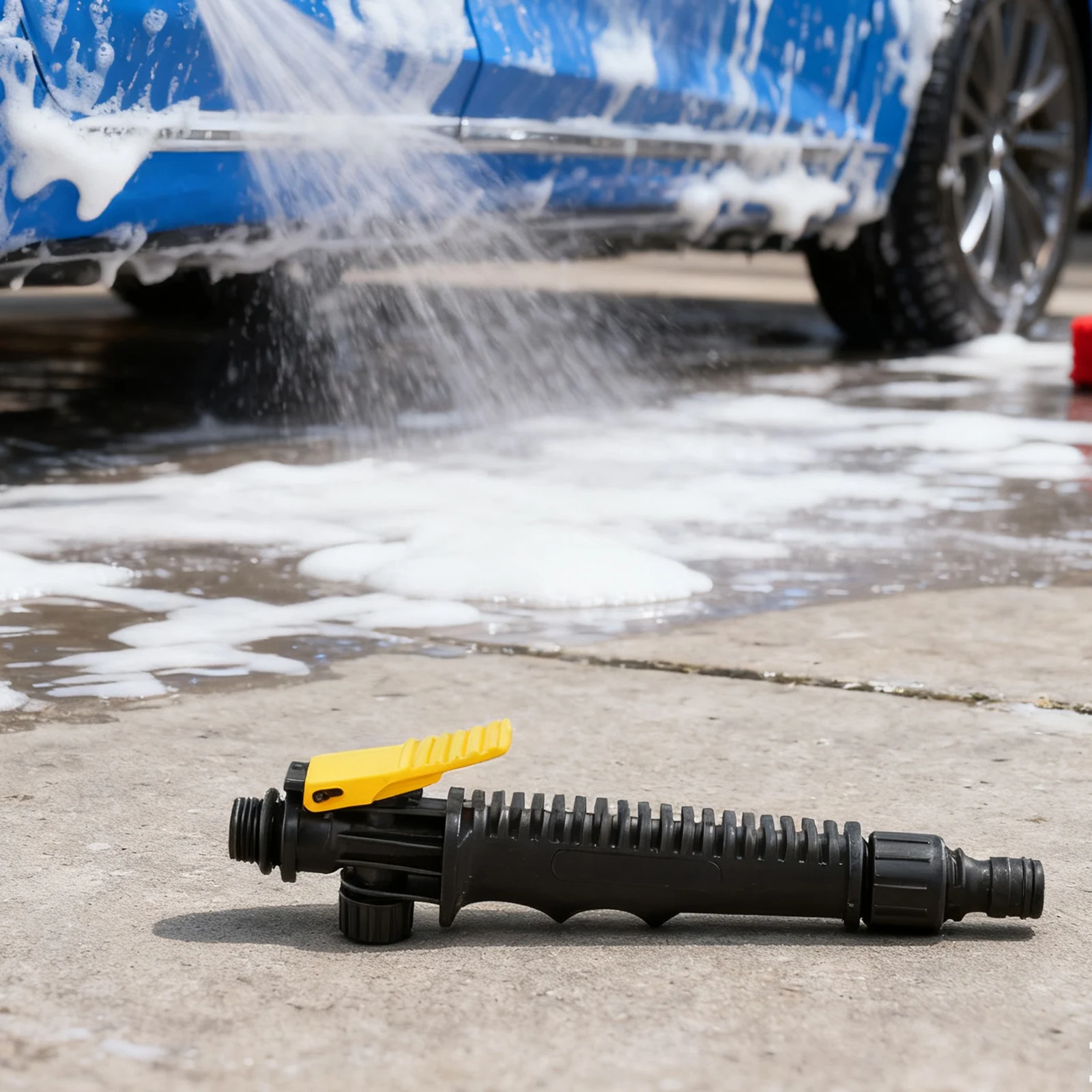 3/8 inch Sprayer Handle for Power Washer Systems Featuring Rugged Alloy Build and Water Inlet Designed for Continuous Use