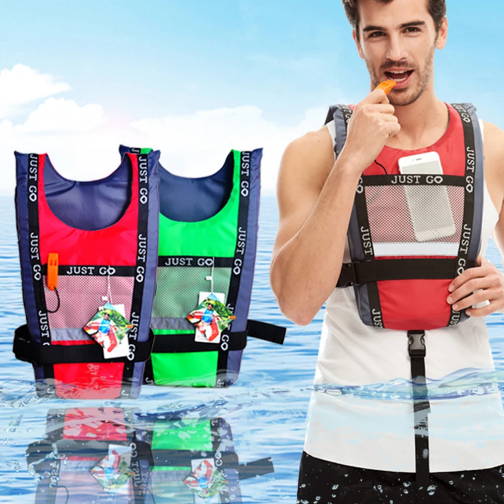 2023 New Adult life vest Boating rafting Swimming Kayaking surf paddleboard Life vest Portable water sports buoyancy vest