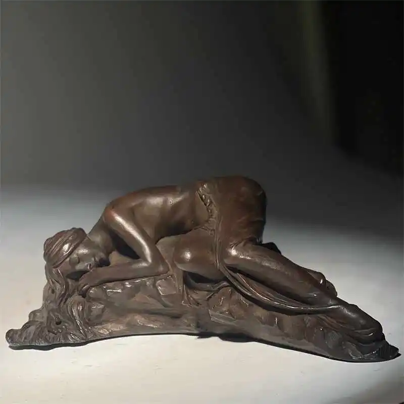 Nordic literary style, retro decoration, sleeping beauty figure sculpture, home decoration art, B&B desktop creative ornaments