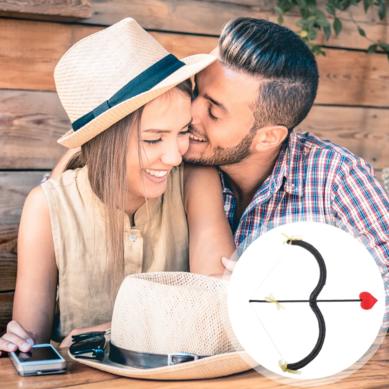 

Набор из 1 комплекта: Лук и стрелы Купидона из пенопласта, многоразовые, легкие, безопасные, для фотосессий, костюмов на День святого Валентина, косплея, вечеринок