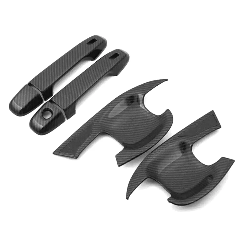 

Car Handle Cover Trim Front Door Handle Trim Carbon Fiber Material Epoxy Coating High-quality Texture Scratch Resistant