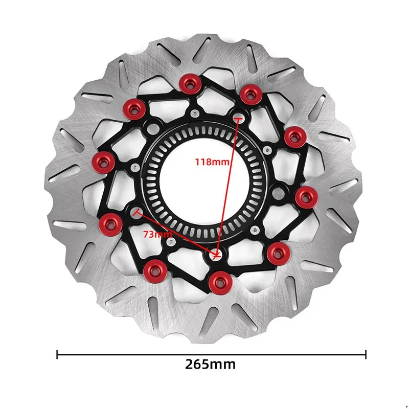 

For Honda PCX160 Motorcycle Front Brake Disc CNC Aluminum Alloy ABS Floating Disc Rotor Brake Brake Disc 2023-2025 267MM