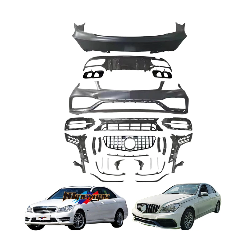 

Modification High Quality W204 Upgrade to W205 Design Car Bumper Grill Bodykit for Mercedes Benz C Class W204 2007-2014 to W