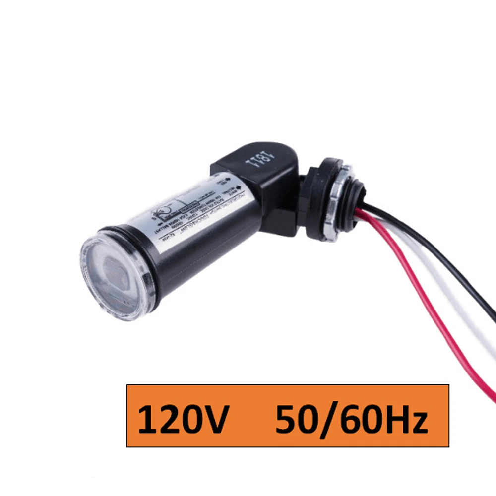 Durable Anti-corrosion Anti-aging Photocell Sensor LED Outdoor Swivel Photo Cell Light Control Photocell Sensor 120V 50/60Hz