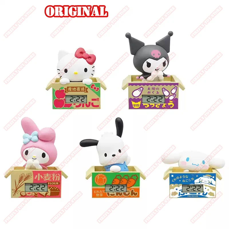 ของเล่นสะสมจากอนิเมะซานริโอ้ คิทาน ออริจินัล นาฬิกา คุโรมิ ซินนามอโรล กาชาปอง โมเดลฟิกเกอร์แอคชั่น