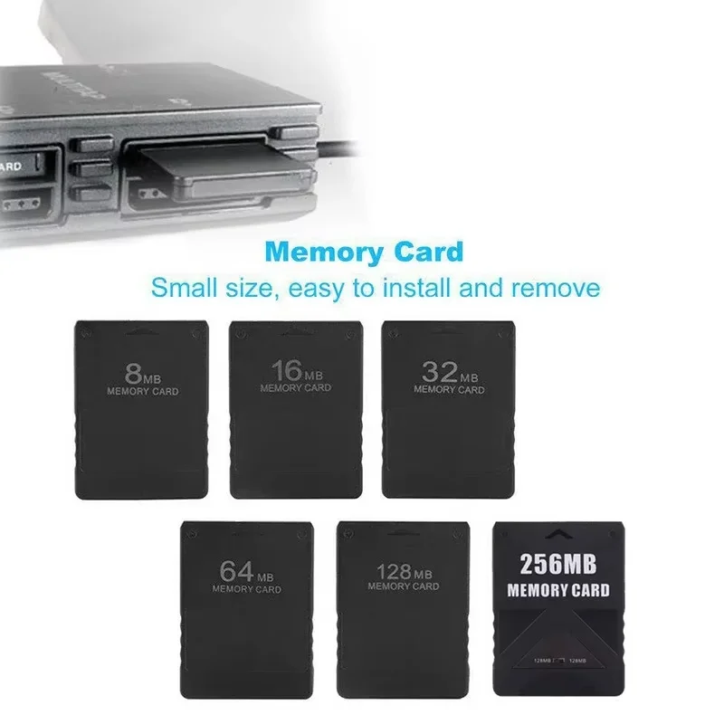 8M / 16M / 32M / 64M /128M Memory Card Save Game Data Stick Module For PlayStation 2 PS2 Extended Card Game Saver