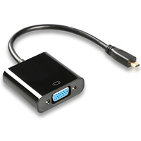 Micro HDMI to VGA Connector Micro HDMI to VGA Video cable Converter Adapter 1080P for Camera Laptop PC HDTV PS4 Projector TV