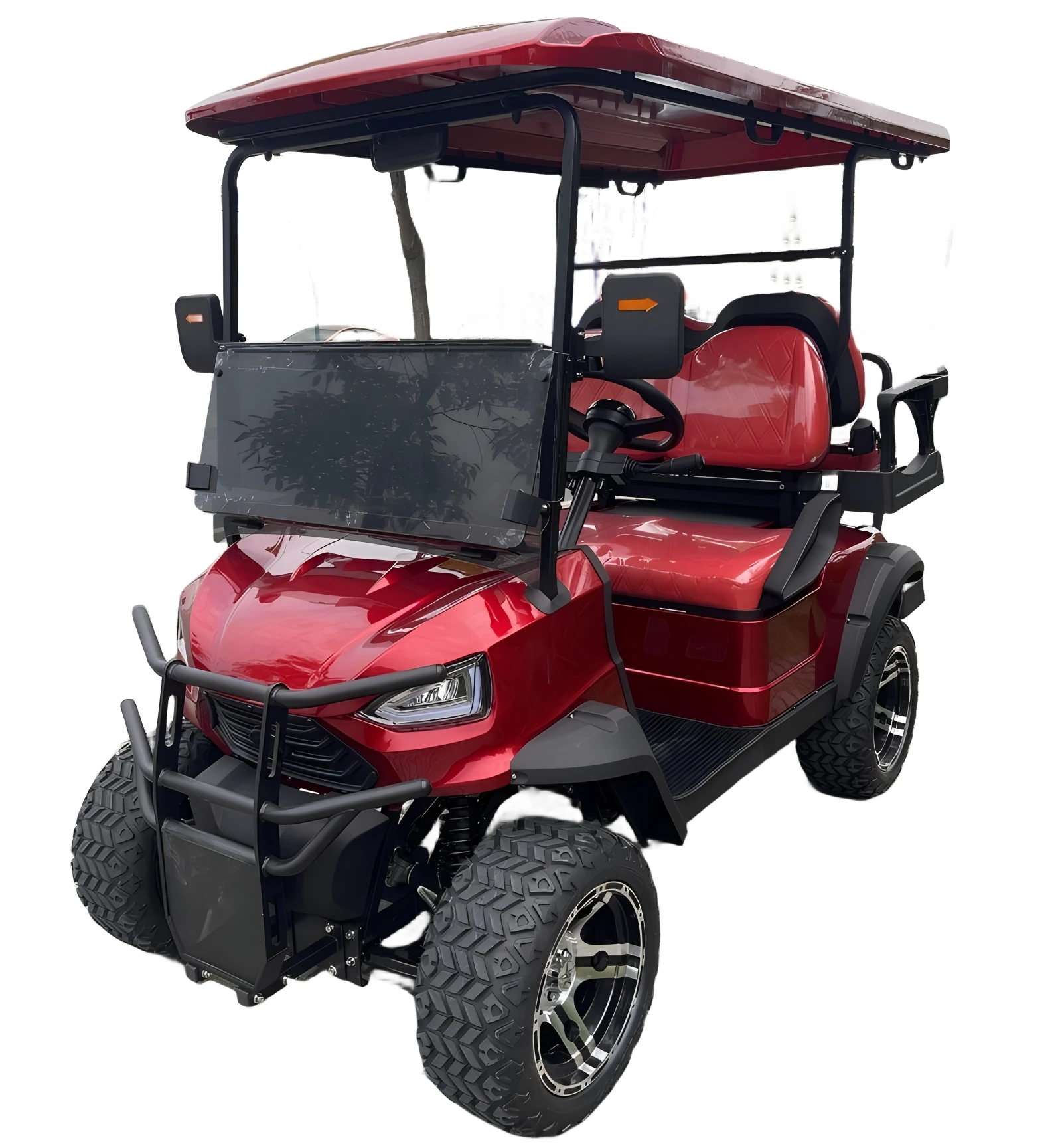 48V electric power steering AC motor electric four-wheel drive 2+6-seater electric golf cart