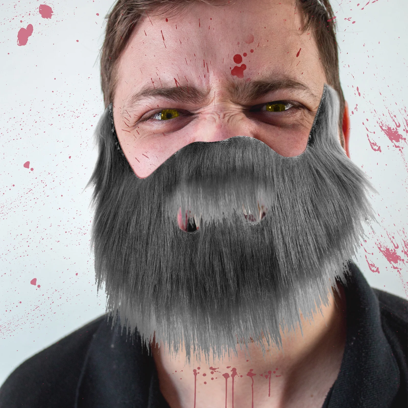 

1Set Fake Beard Eyebrow Set Costume Prop Lightweight Comfortable Halloween Party Cosplay Decoration Party Beard