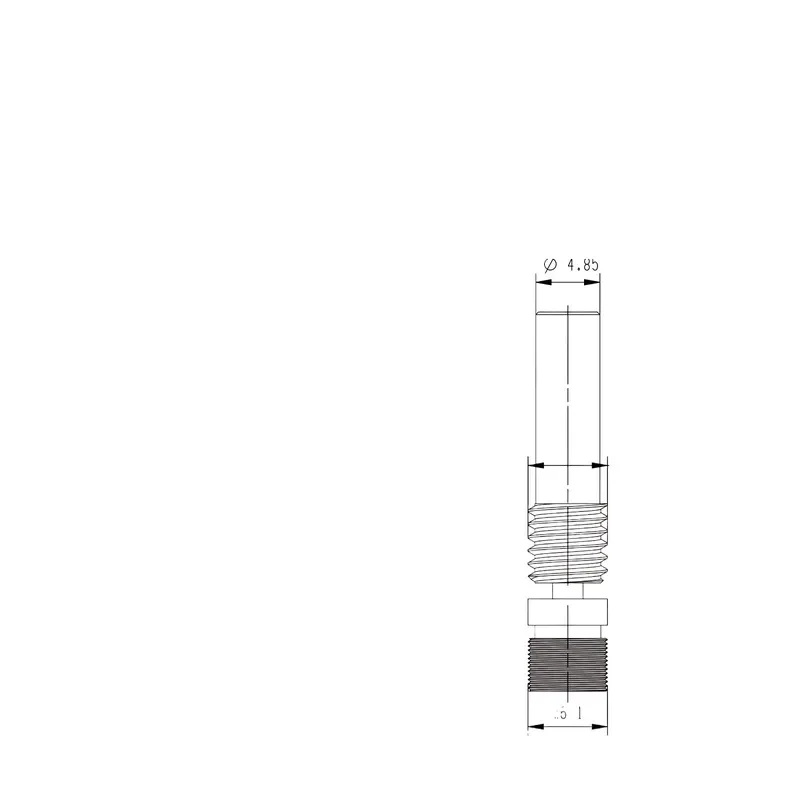 High Precision Bimetal Throat Tube Titanium Copper Heat Break Nozzle for 3D Printer Extruder Upgrade Compatible with Spider