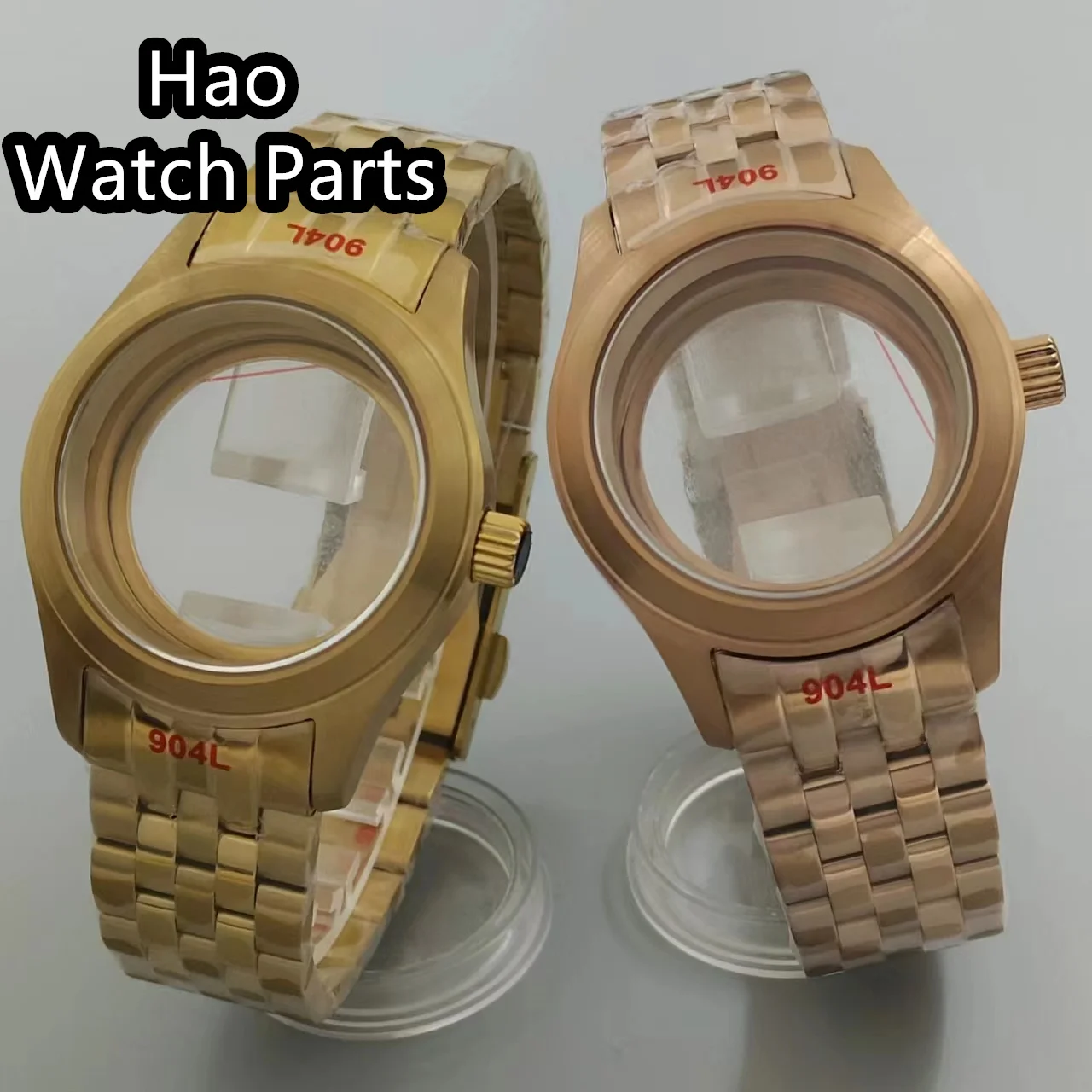 حافظة ساعة معقمة من الياقوت والزجاج ، الفضة ، الأسود ، الذهب ، الورد ، NH35 ، NH36 ، NH34 ، ETA2824 ، حركة PT5000 ، 36 ، 39