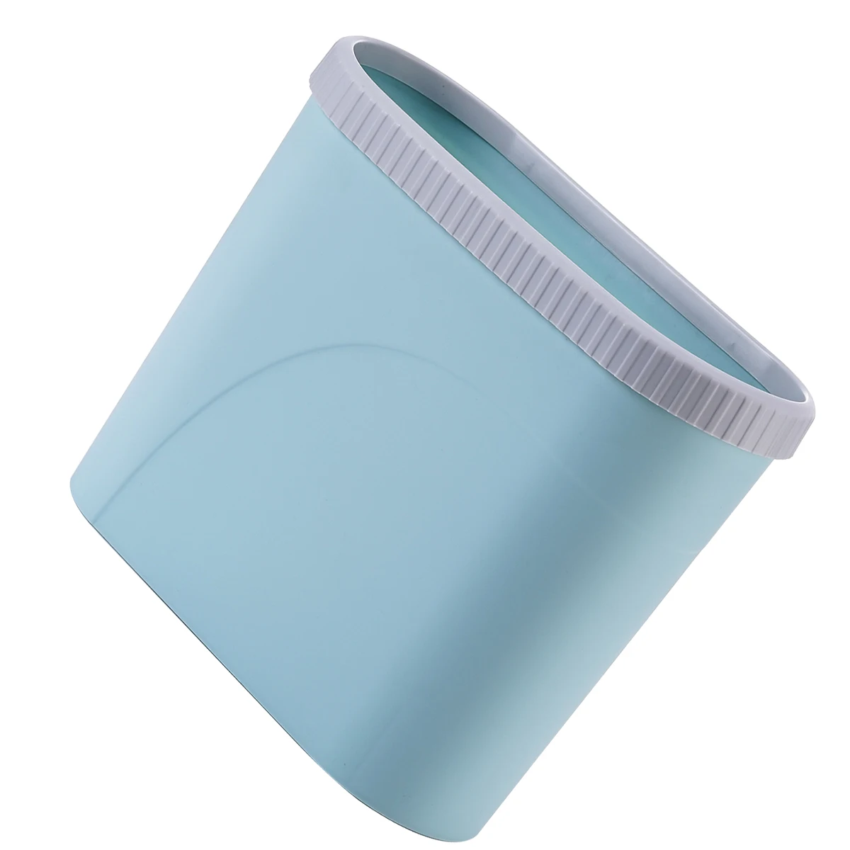 

Trash Can with Lid Premium Material Small Plastic Non Slip Garbage Bedroom Waste Bin Dustbin Rubbish Box Kitchen Bathroom