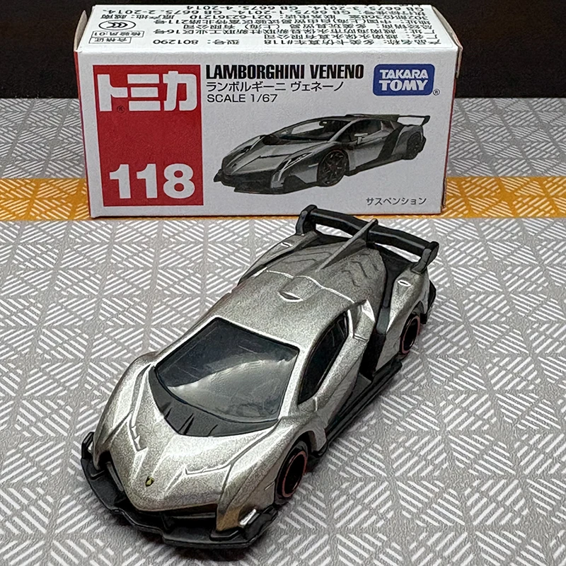 

TAKARA Tomy Tomica No.118 Lamborghini Vu~eneno Литье Статический автомобиль из сплава Литой под давлением Металлический режим Коллекция Дисплей Игрушка для мальчика