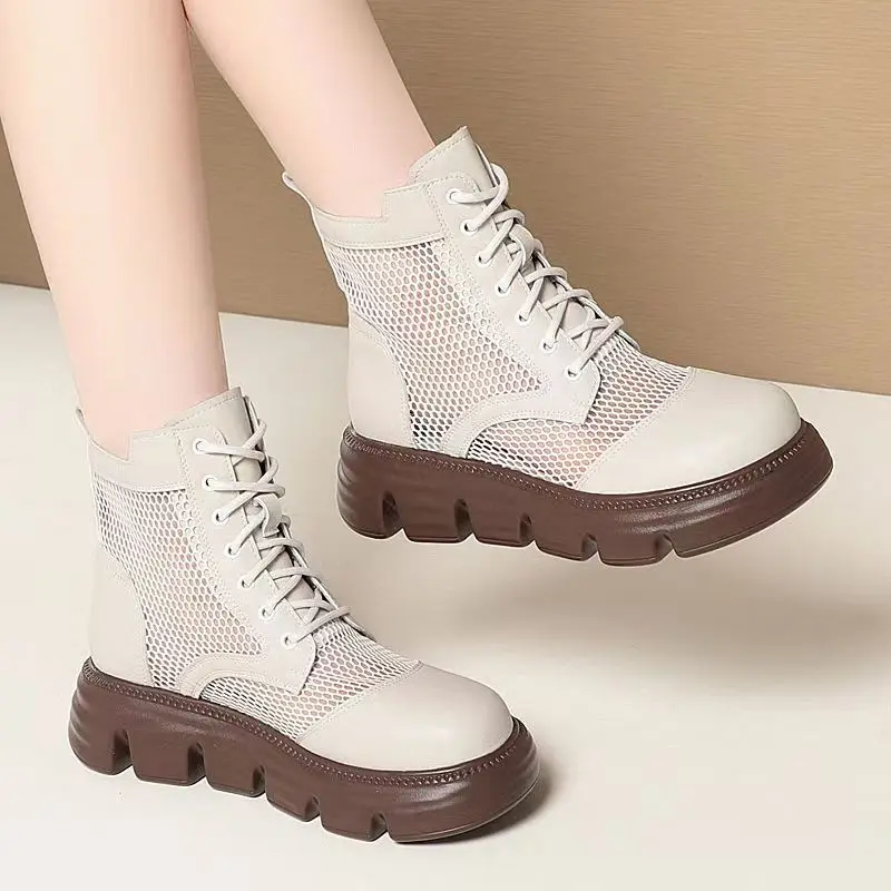 Women's Leather Mes… - image