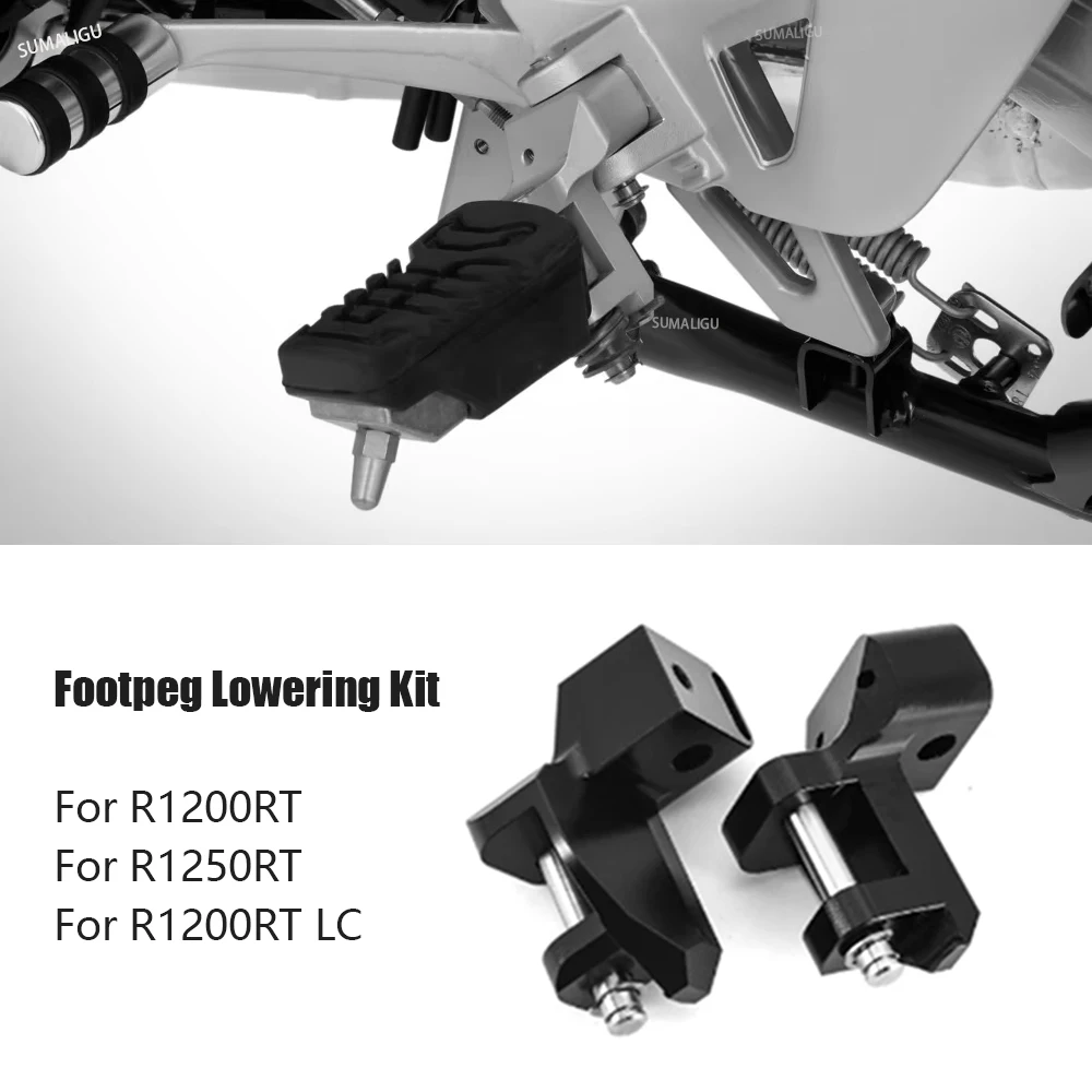 For BMW R1200RT R1250RT R1200RT LC 2021-2024 Motorcycle passenger Footrest Relocation Foot Pegs Footpeg Lowering Kit
