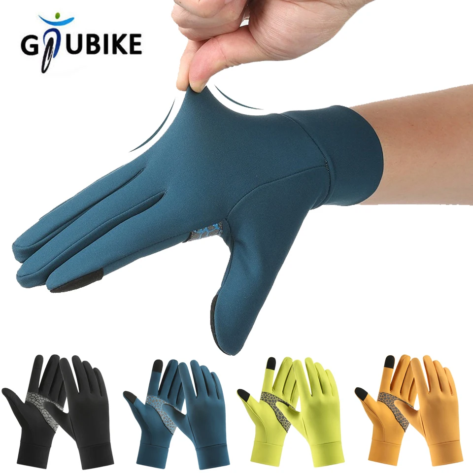 GTUBIKE Sport Outdoor Laufen Herren Winter Warm Touchscreen Fahrradhandschuhe Damen Herbst/Winter Thin Edition mit Samt