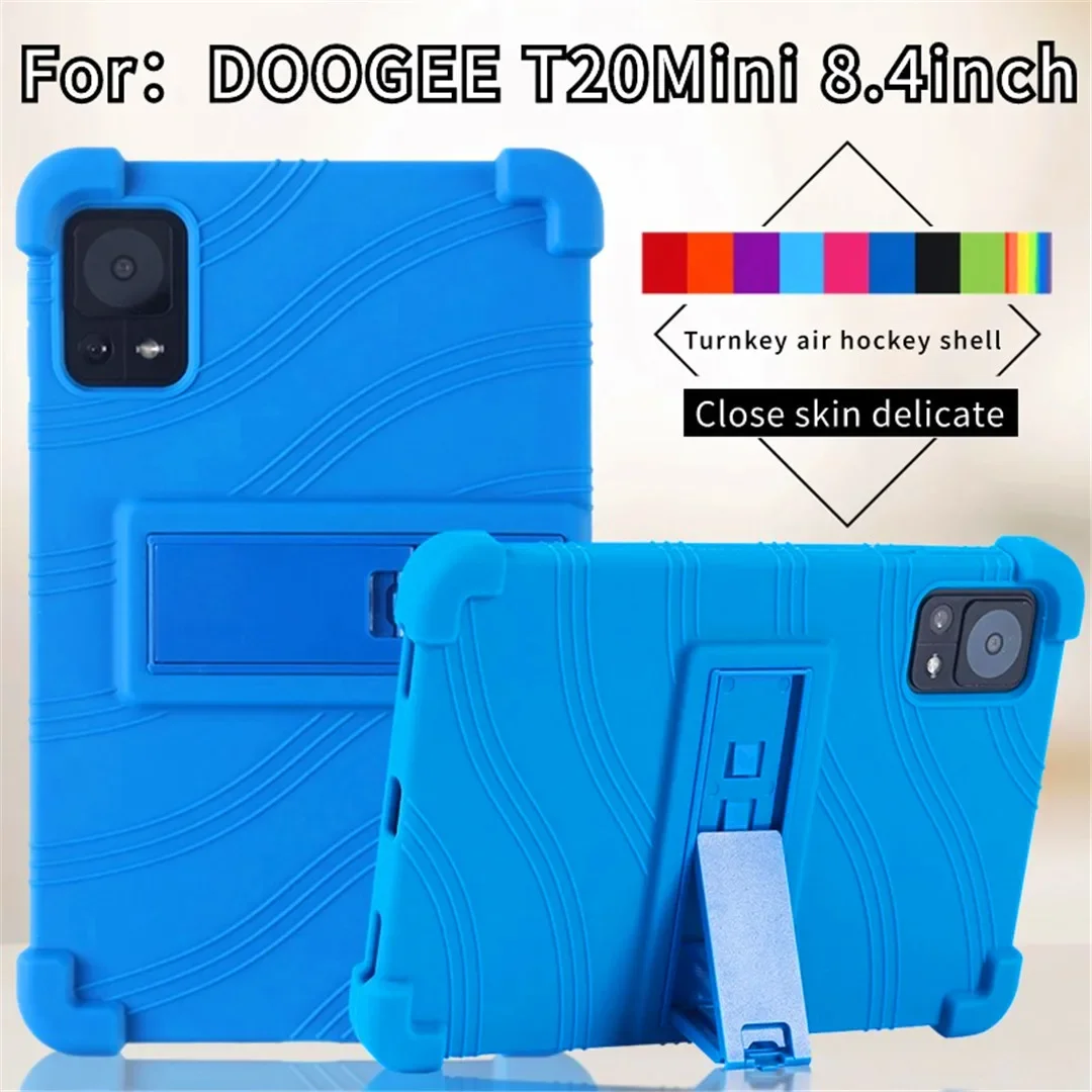 

Silicone Airbags Shockproof Cover For Doogee T20 Mini Pro Kid 8.4" Tablet Case Multi-Angles Adjustable Stand Funda